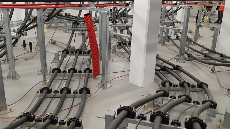 HV LV cable installation